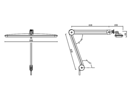 Werklamp met dimfunctie-182LED-(zilver)