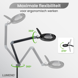 Loeplamp-152mm LENS-5 dioptrie-80LED