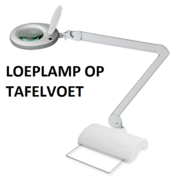 Loeplamp,125mm lens,8 dioptrie,96LED,statief (grijs)