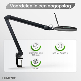 Loeplamp-127mm LENS-3 dioptrie-60LED