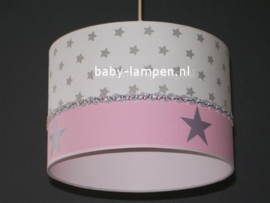 lamp meisjeskamer roze zilver sterren