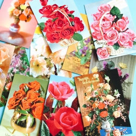 Vintage kaarten bloemen