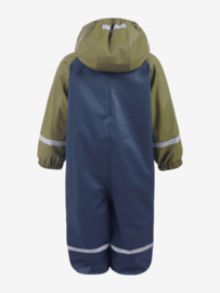 Color Kids fleecegevoerde baby regenoverall Olive