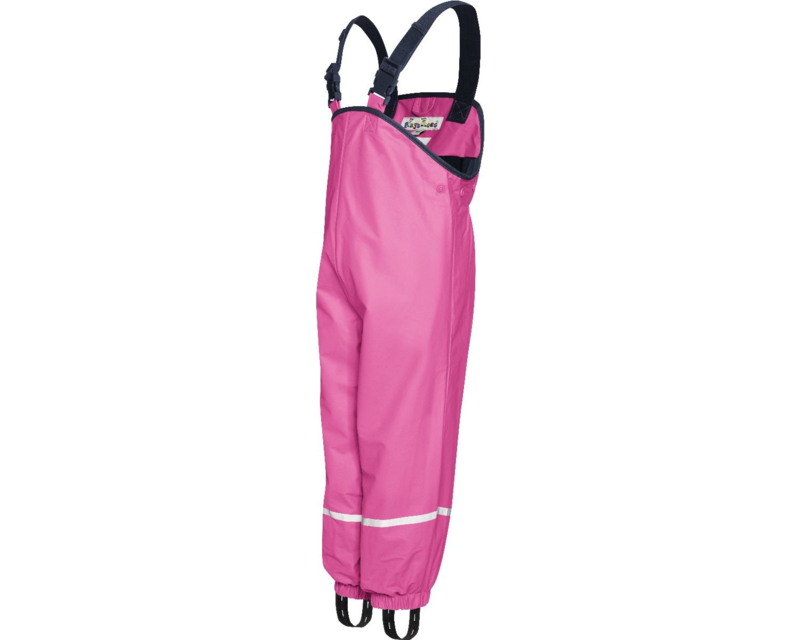 Roze gevoerde regenbroek / skibroek / kruipbroek