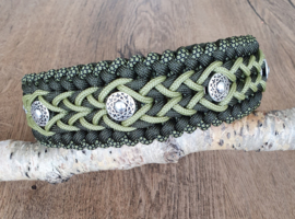 Paracord Halsband Bo Groen