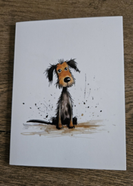 Kaart met Zittende hondjes