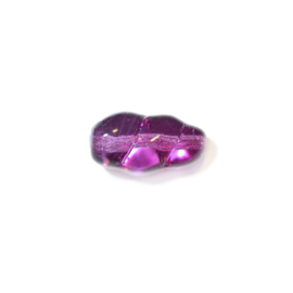 Purple, twisted glass bead