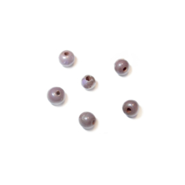 Purple small, round glass bead