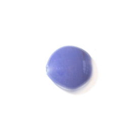 Purple flat glass bead
