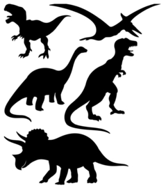 Stoere dinosaurus muurstickers