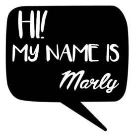 Strijkapplicatie | HI! My name is...