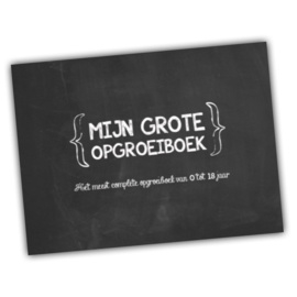 Mijn grote opgroeiboek 0 - 18 jaar | Krijtbord versie