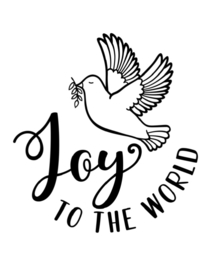 Raamsticker | JOY to the world