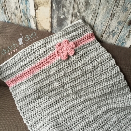 Complete newborn set lichtgrijs met oud roze