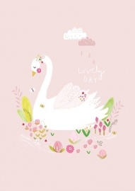 Poster A3 | Aless Baylis Lovely Day Zwaan