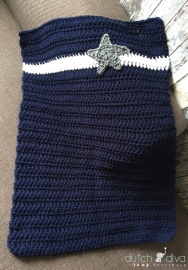 Complete newborn set donkerblauw met ster