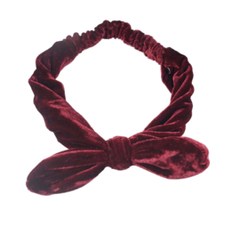 Haarband velours bordeaux