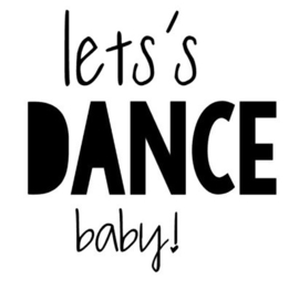 Strijkapplicatie | Let's dance baby