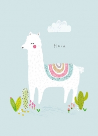 Aless Baylis | Ansichtkaart Hola Alpaca
