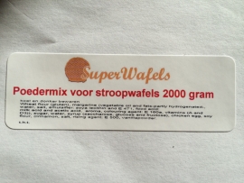 Stroopwafeldeeg poedermix 2 kilo