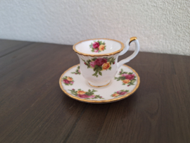 Old Country Roses - Miniatuur kop en schotel