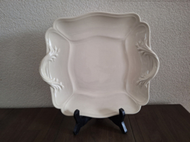 Queen's Plain Creme - Vierkante serveerschaal 24 cm
