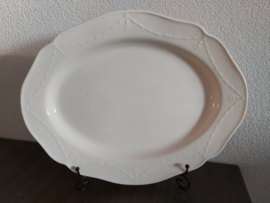 Creamware Guirlande (Garland) - Serveerschaal ovaal ca 44 x 34 cm