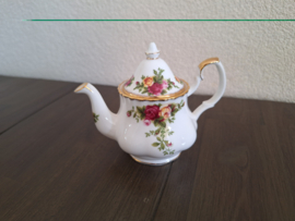 Old Country Roses - Miniatuur theepot 9 cm hoog (A)