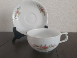 Sanssouci Rose - Theekop en schotel (decor B)