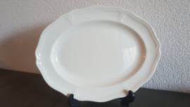 Queen's Plain Creme - Serveerschaal ovaal 28,5 x 22 cm