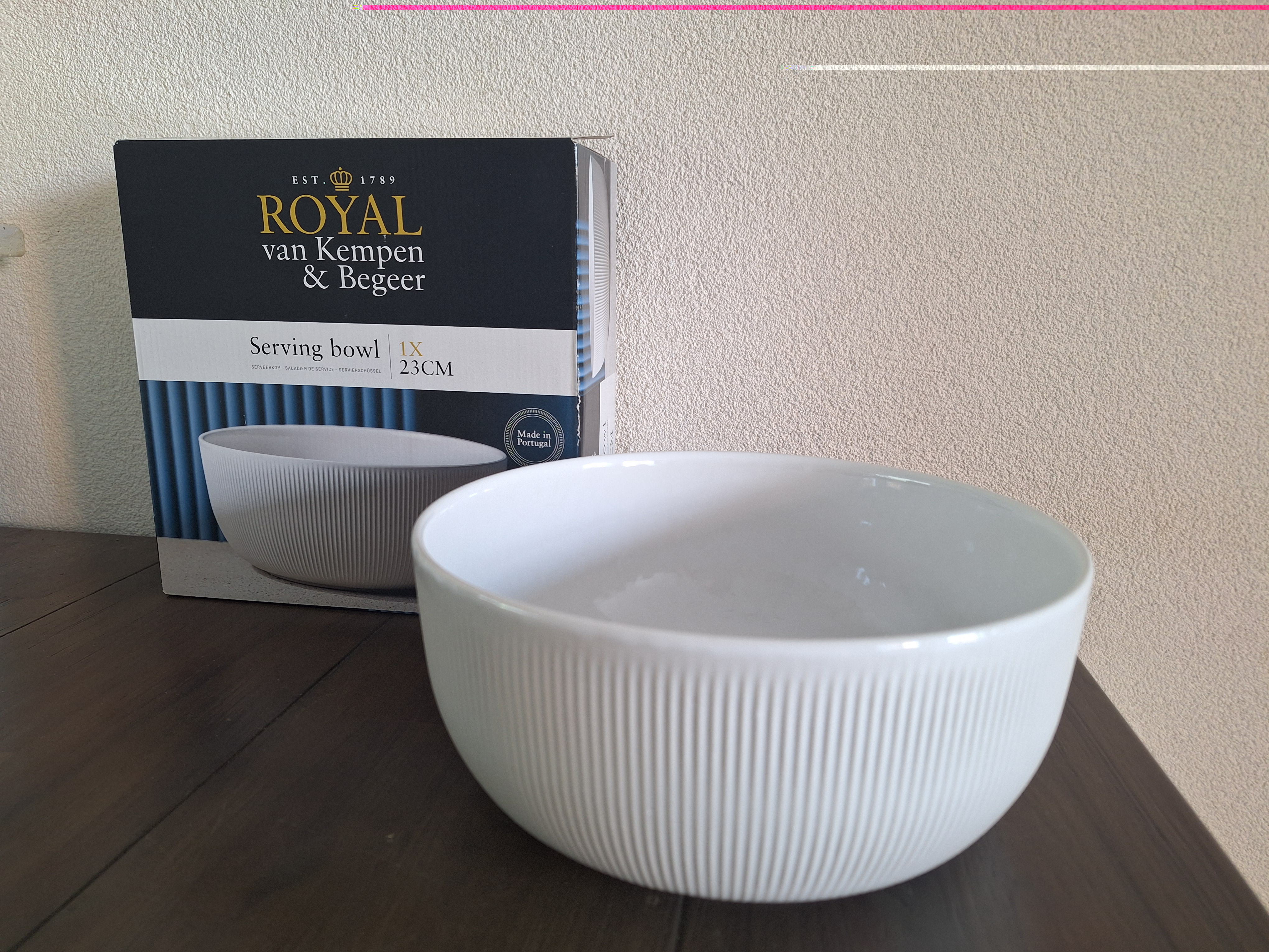 RvK&B - Portugees servies - Saladeschaal 23 cm (wit)