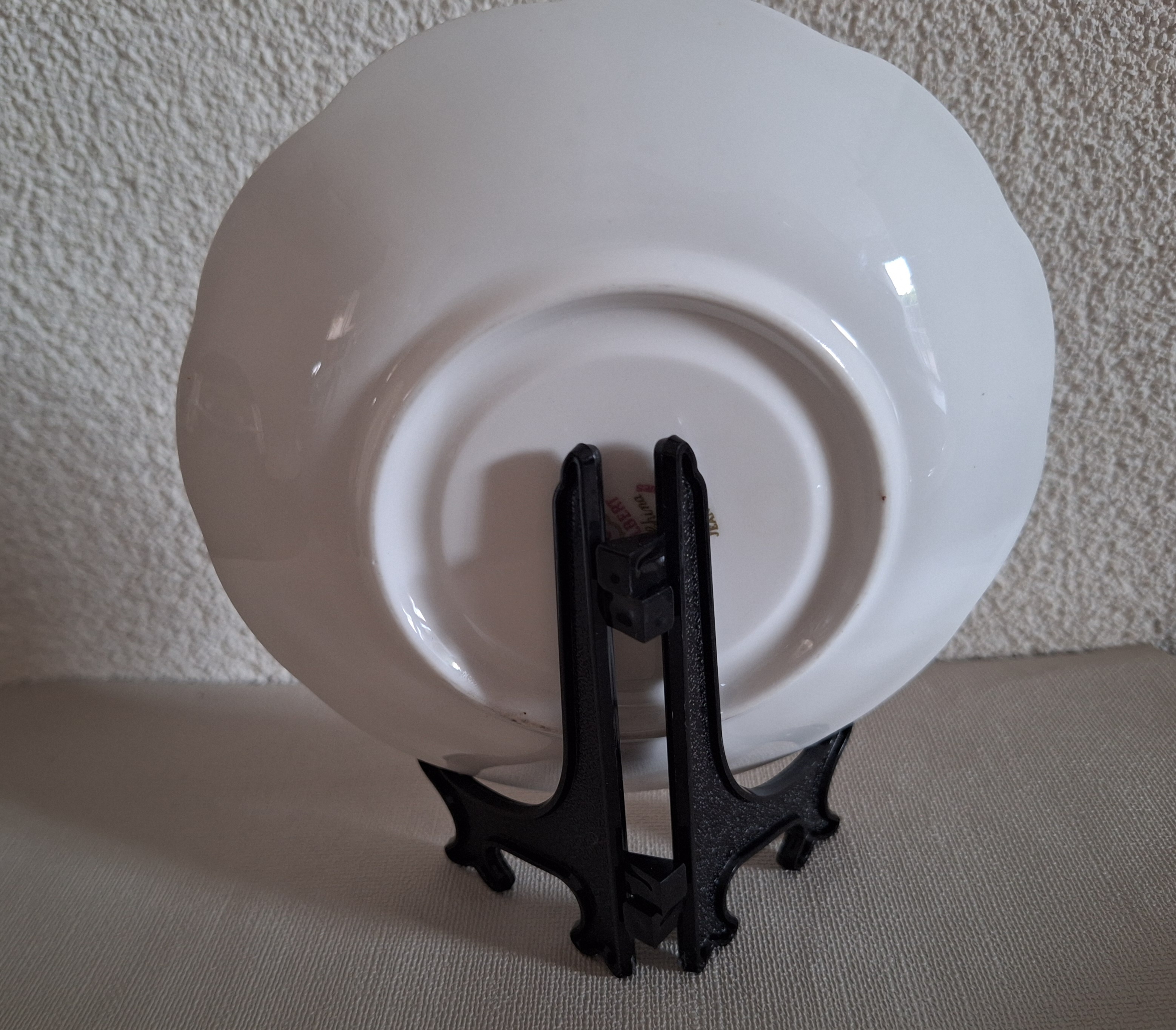 Bordenstandaard kunststof zwart 10 cm