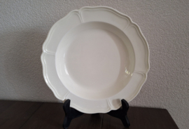 Queen's Plain Creme - Soepbord ca 23 cm (zwart merkje)
