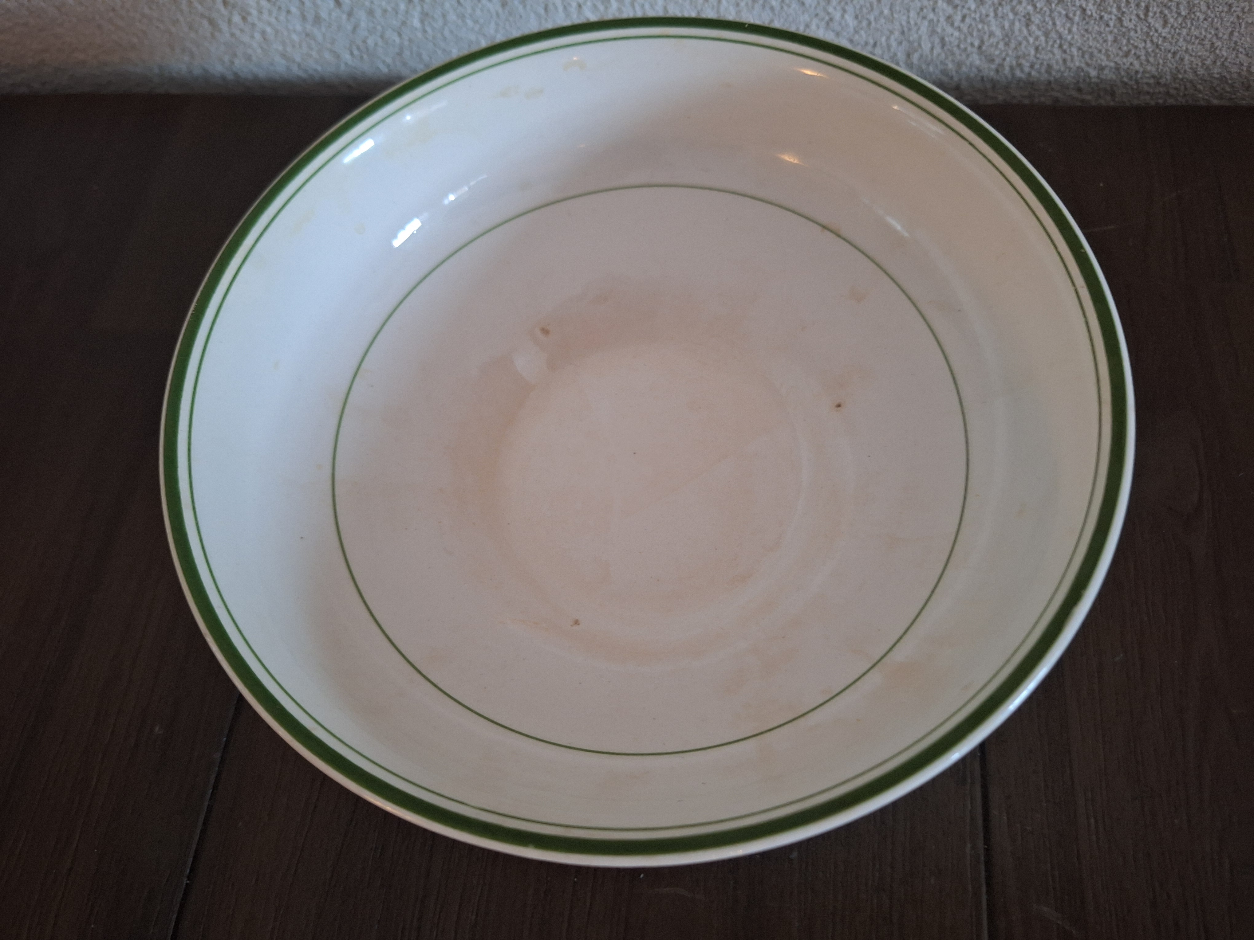 Kinderservies met groen filet - Saladeschaal 18,5 cm