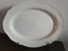 Creamware Guirlande (Garland) - Serveerschaal ovaal ca 44,5x 33,5 cm