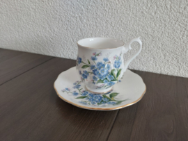 Forget Me Not - koffiekop met schotel (damesmodel)