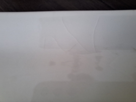 Queen's Plain Creme  - Sandwich schaal glad 39 x 17 cm (imperfect)