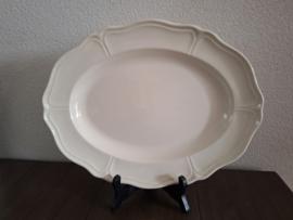 Queen's Plain Creme - Serveerschaal ovaal 34 x 26,5 cm