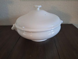White Bone China - Dekschaal  ca 21,5 cm