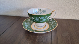 Chateau Series - Lyon groen - Kop en schotel (herenmodel)