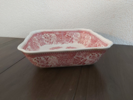 Burgenland - Vierkante schaal  21,5 x 21,5 x 6 cm (rood)