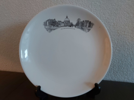 Amsterdamse Grachten - Plat bord 23 cm - Haarlemmersluis