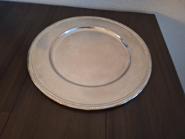Pearl - Verzilverd onderbord 31 cm