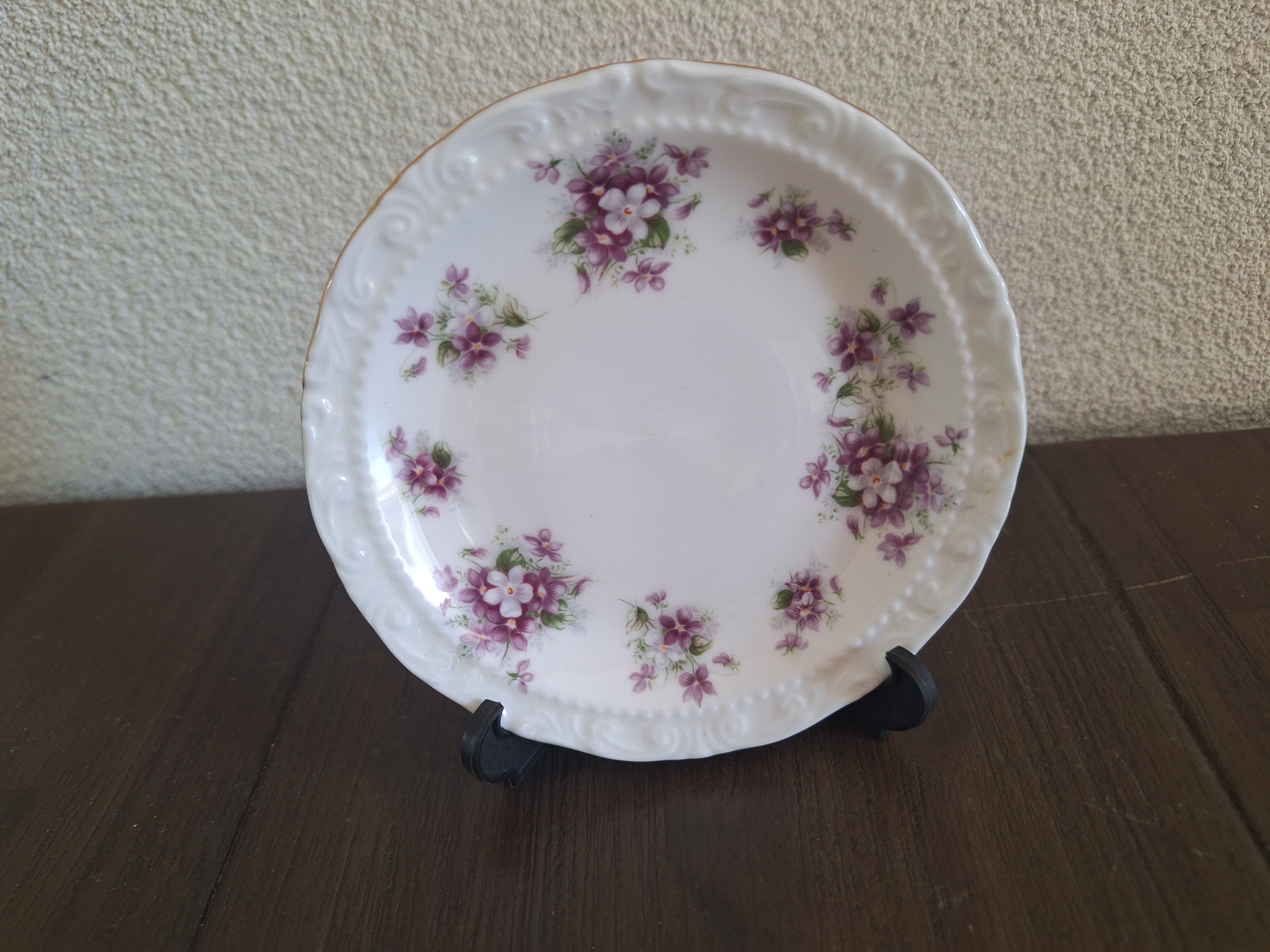 Sweet Violets - Petit Fours bordje 12 cm