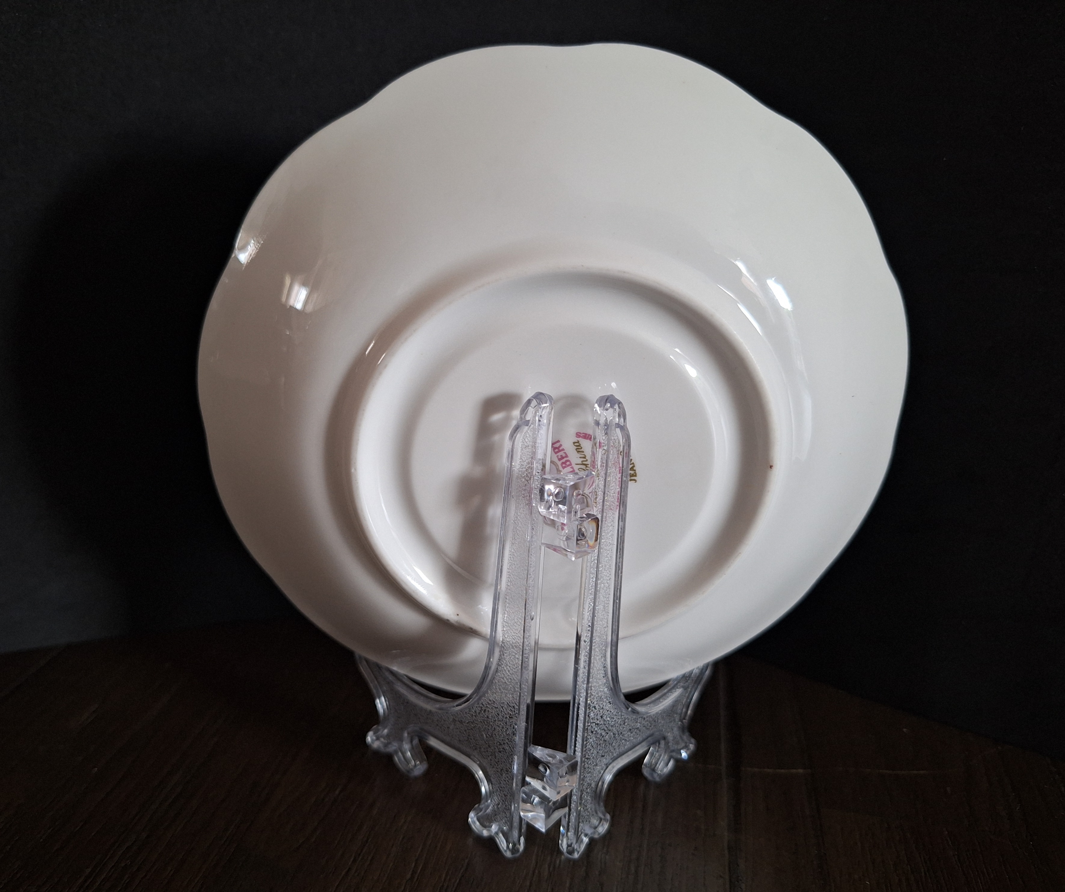 Bordenstandaard kunststof transparant 10 cm
