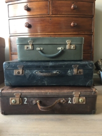 vintage bruine koffer