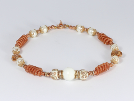 collier romantisch met shell parels