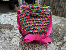 Tas buidel handmade multicolour