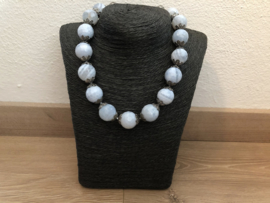 collier met blue lace agaat