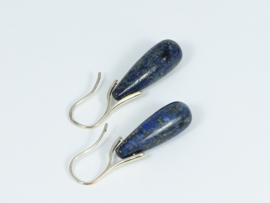 oorbellen zilver met lapis lazuli